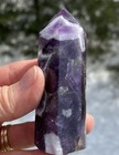 Amethyst Banded Point With Smoky Quartz Healing Protection 29921e