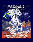 Denver Broncos 2026 Gameday Poster Program Los Angeles Rams Sep 27 Snf Free Ship