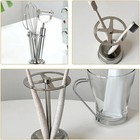 Toothbrush Holder Stainless Steel Bathroom Organizer Toothpaste Stand
