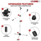 5core Tripod Mic Stand Adjustable Heavy Duty Floor Holder Microphone Boom Arm