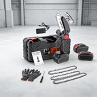 6  Electric Mini Chainsaw Cordless Saw Handheld W  21v Battery Chain Storage Box