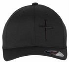 Christian 3 Nail Cross Fitted Hats For Men Women Jesus 3 Nail Cross Flex Fit Hat