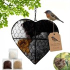 Handmade Fiber Bird Nesting Heart  Nesting Material For Wild Bird  Refillable Ne