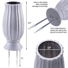 Cemetery Vase For Grave Decorations With Metal Spike Headstones Flower Holder