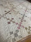 Vintage Farmhouse Quilt Early 20th C  1900s Handmade Antique Patchwork Folk Art