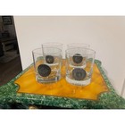 Set Of 4     Windsor Canadian Rocks Whiskey Glasses  after Five 