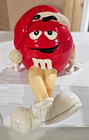 M m  red     green  Candy Wearing Santa Hat  Stocking Shelf Sitter  Ceramic