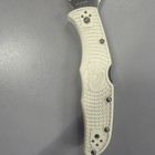 Spyderco C10pwh White Knife Blade No Box Rare Discontinued