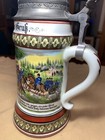 Antique German Regimental Beer Stein Lithophane Bottom 1898-1900