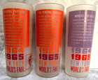 Vintage 1964-1965 New York World s Fair Lot Of  3  Frosted Drinking Glasses