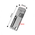 For Edc Titanium Alloy Multi Tool Adjustable Wrench Pocket With Bit Holder Hot