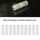 10pcs Aaa To Aa Size Cell Battery Converter Adapter Batteries Holder Case