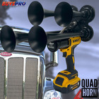 Gatorblast    For Dewalt Battery Quad Air Horn -train  Impact Boss 4 Trumpet Metal