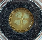 2022 Republic Of Palau  1 Gold Good Luck Four-leaf Clover Coin