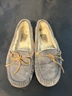 Ugg 5612 Dakota Slippers Size 6 Suede  Gray Moccasin Eur 37 Unisex  Shearling