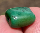Rare Antique Very Old Tibetan Turquoise Bead - Beautiful Worn Patina 