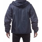 Proclub Mens Lightweight Windbreaker Pro Club Hooded Fleece Lined Rain Jacket