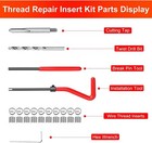 M6x1 0 Thread Repair Kit  25pc Stainless Steel Helicoil Insert Set