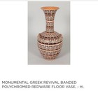 Huge Greek Revival Floor Vase 25   