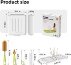Yotime Travel Bottle Brush  Travel Bottle Cleaner Kit With Foldable Bottle