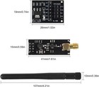 2pcs Nrf24l01 pa lna Rf Wireless Transceiver Module With Sma Antenna 2 4g    