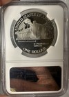 1990-p  1 Eisenhower Centennial Silver Dollar Commemorative Ngc Pf69 Ultra Cameo