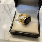 Vintage Knights Of Pythias Fcb Enamel Gold Plate Ring