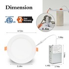 12 Pack 4 Inch 10w 5cct Ultra-thin Led Recessed Ceiling Light With Junction Box