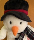 Russ Plush Snowman Named Snowflake With    i Love Snow    On Foot 15 
