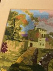 Vtg Complete Needlepoint   Petit Point European Countryside Exquisite 13 X 10 5   
