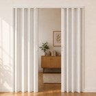 59x80   Pvc Accordion Folding Door With Hardware Flexible Sliding Closet White