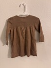 Little Planet By Carter s Henley Knit Sweater  Organic Cotton  Brown 12m