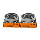 2 Pack Double Rubber Seal Bearings 6205rs For Timken 6205-2rs C3 25x52x15mm