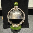Early Weidlich Bros Silver Plate   Bakelite 3     Double Fish Servants Bell No 496