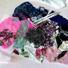 Fabric Lace Scrap Bundle Junk Journal  Slow Stitch Vintage Sewing Cotton Linen