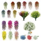 Artificial Flowers Uv Resistant Plastic Fake Plants Home Garden Decor In outdoor