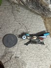 52  Native 925 Sterling Turquoise Shell Coral Onyx Inlay Running Roadrunner Pin
