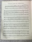 1966 Twelve Days Of Christmas Vintage Sheet Music