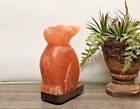 Natural Himalayan Pink Salt Bunny Shape Lamp  Dimmer Switch  Ionizer Lamp  8 
