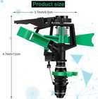 4 Pack 1 2  Impact Sprinkler Heads 0-360   Adjustable Plastic Lawn Irrigation