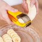 Banana Slicer Fruit Knife Kitchen Gadget Bar Tools Veggie Cutter Stainless Steel