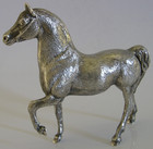 Good Size Rare English Solid Sterling Silver Horse Pony Figure 1972 Riding 180g