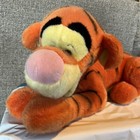 Disney Store Tigger 24    Laying Down Plush Winnie The Pooh Stuffed Animal Vintage