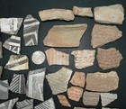 Pre-colombian Artifacts Pottery Shards 60  Rare Shards 800 Year Old Fingerprints