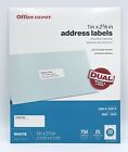 2 Packs-office Depot Inkjet laser Address Labels 1  X 2 5 8  white 750 pack Each