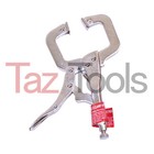 5 Pcs 6  Locking C Clamp Pliers With Grip Swivel Pads Forged Vise Clamp Set