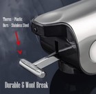 Stainless Steel Drill Free Triple Wall Mount Soap Dispenser Set Shower 3 X 500ml