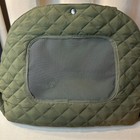 Quilted Pet Carrier Tote Bag Small Dog Cat Travel Bed Breathable Mesh Window 