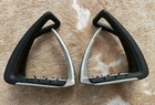 Freejump Soft up Lite Safety Stirrups  Silver matte Iron