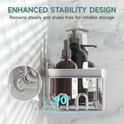 Shower Caddy 5-pack  Bathroom Organizers And Storage Shelves  Silver